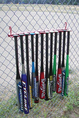 12 Bat Fence Rack - Sportsplace.store