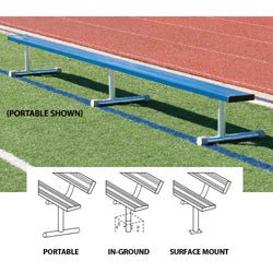 15' Surface Mt Bench w/o back (colored) - Sportsplace.store