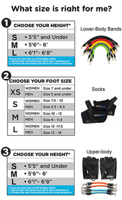 Wearbands Lower-Body Pro System (5 Lower-body Levels)