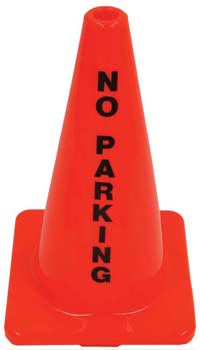 18" Message Cone - No Parking - Sportsplace.store