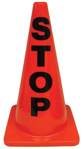 18" Message Cones - Stop - Sportsplace.store