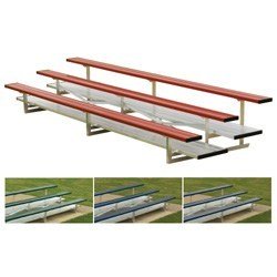 2 Row 15' Powder Coated Bleachers - Sportsplace.store