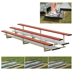 2 Row 21' Powder Coated Pref. Bleachers - Sportsplace.store