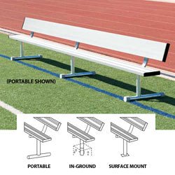 21' Permanent Bench w/Back - Sportsplace.store