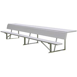 21' Players Bench w/ Shelf - Sportsplace.store