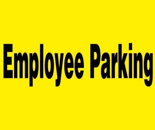 24" X 18" Barricade Sign - Employee Parking - Sportsplace.store