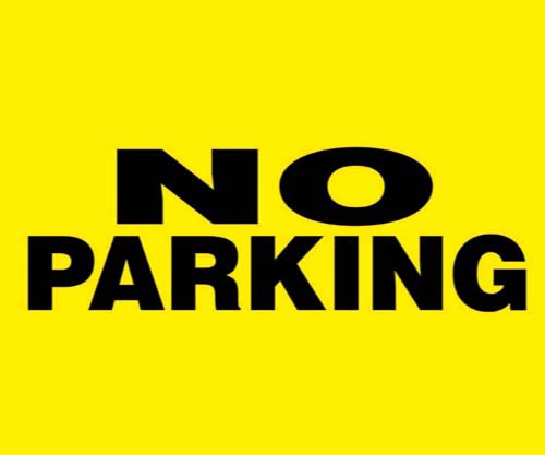 24" X 18" Barricade Sign - No Parking - Sportsplace.store