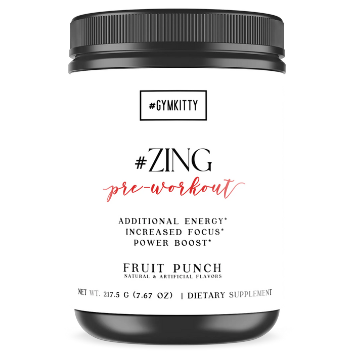 #ZING Fruit Punch Pre-Workout Powder