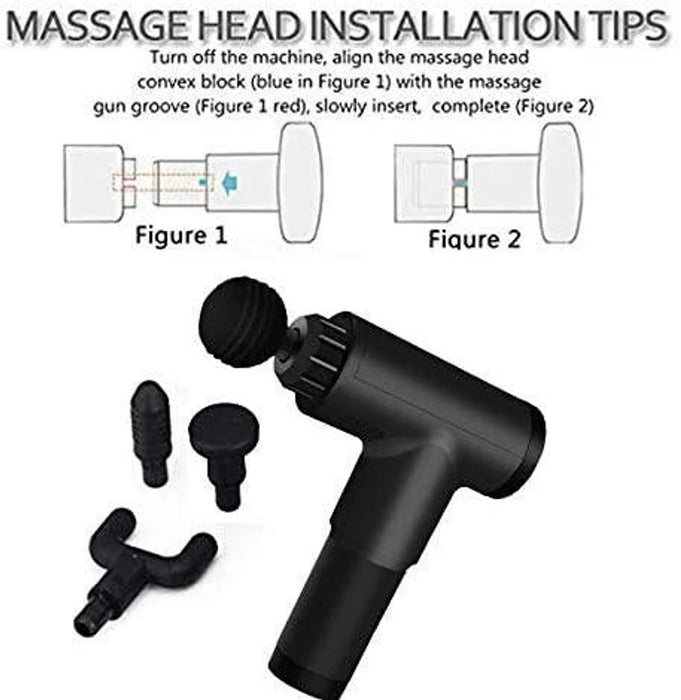 Deep Tissue Massager Gun with Changeable Heads