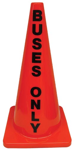 28" Message Cone - Buses Only - Sportsplace.store