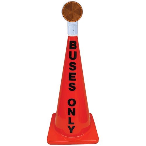 28" Orange Message Cone W/ Reflector (buses Only) - Sportsplace.store