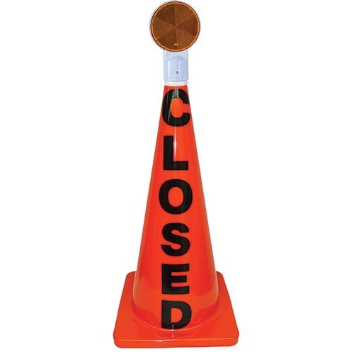 28" Orange Message Cone W/ Reflector (closed) - Sportsplace.store