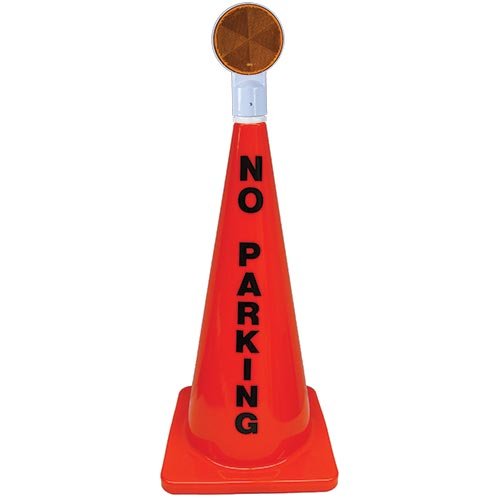 28" Orange Message Cone W/ Reflector (no Parking) - Sportsplace.store