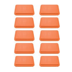 4 in. H Stackable Fitness Step - Orange (Set of 10) - Sportsplace.store