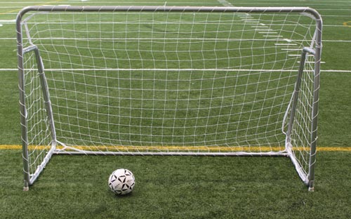 5 X 8 Steel Goal W/ 4" Mesh Net - Sportsplace.store