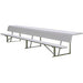 7.5' Player's Bench with shelf - Sportsplace.store