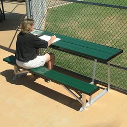 7.5' Scorer's Table With Bench - Natural - Sportsplace.store