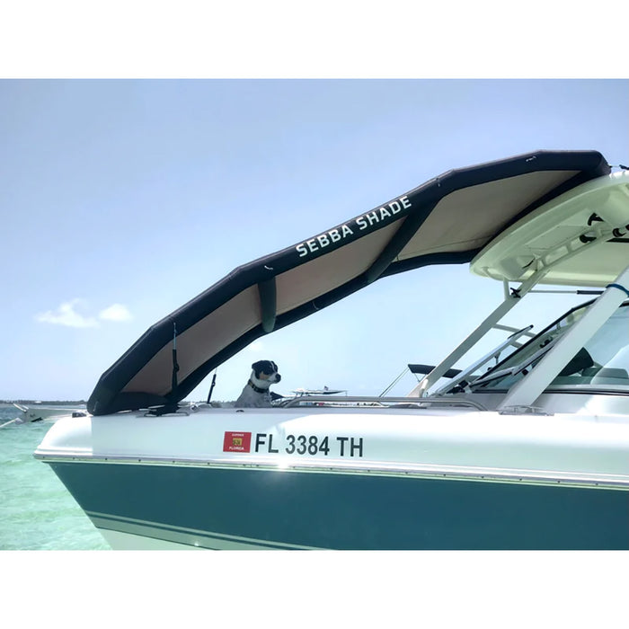 Sebba Shade 8 x 12 ft. Grey Sun Shade f/Boats 26'+