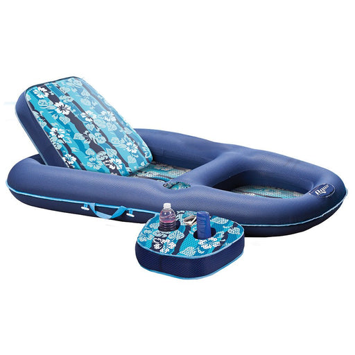 Aqua Leisure Ultimate 2 - in - 1 Lounge & Caddy - Hibiscus Flip - Sportsplace.store