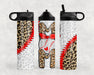 Baseball Mom Leopard Print Steel Water Bottle - Sportsplace.store