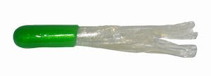 Big Bite Crappie Tubes 1.5" 10ct Green/Pearl - Sportsplace.store