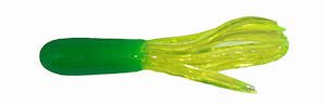 Big Bite Crappie Tubes 1.5" 10ct Lime/Chartreuse - Sportsplace.store