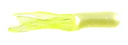 Big Bite Crappie Tubes 1.5" 10ct Pearl/Chartreuse - Sportsplace.store