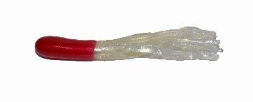 Big Bite Crappie Tubes 1.5" 10ct Red Pearl - Sportsplace.store