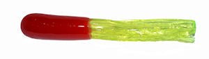 Big Bite Crappie Tubes 1.5" 10ct Red/Chartreuse - Sportsplace.store