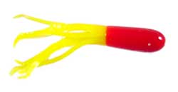 Big Bite Crappie Tubes 1.5" 10ct Red/Yellow - Sportsplace.store