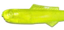 Big Bite Minnow Split Tail 2.5" 10ct Chartreuse - Sportsplace.store