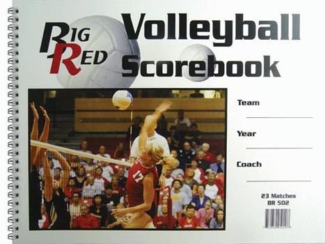 Big Red Volleyball Scorebook - Sportsplace.store