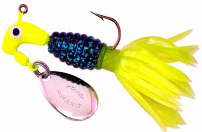 Blakemore Crappie Tamer 1/16oz 2ct June Bug/Chartreuse - Sportsplace.store