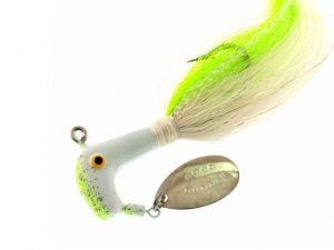 Blakemore Road Runner Bucktail 1oz 6/0 Chart/White/Ch - Wh - Sportsplace.store