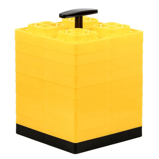 Camco FasTen Leveling Blocks w/T - Handle - 2x2 - Yellow *10 - Pack - Sportsplace.store