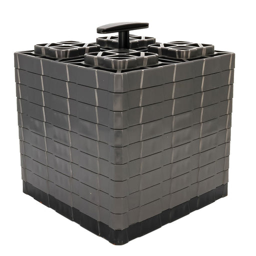 Camco FasTen Leveling Blocks XL w/T - Handle - 2x2 - Grey *10 - Pack - Sportsplace.store
