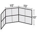 Chain Link Backstop - 10' No Hood - Sportsplace.store