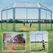 Chain Link Backstop - 10' w/Hood & Wings - Sportsplace.store