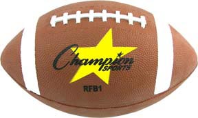 Champion Sports Rubber Football - Size 7 (junior) - Sportsplace.store