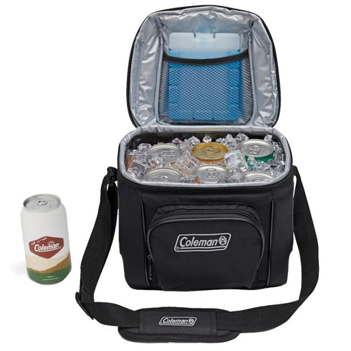Coleman CHILLER™ 9-Can Soft-Sided Portable Cooler - Black - Sportsplace.store
