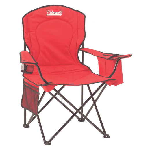 Coleman Cooler Quad Chair - Red - Sportsplace.store