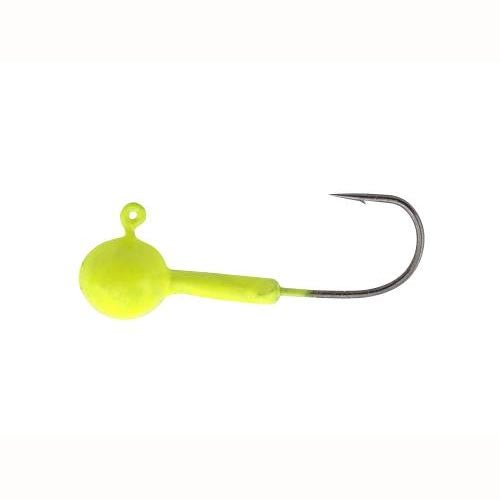 Crappie Magnet Double Cross Heads 5ct 1/16oz Chartreuse - Sportsplace.store