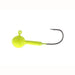 Crappie Magnet Double Cross Heads 5ct 1/16oz Chartreuse - Sportsplace.store