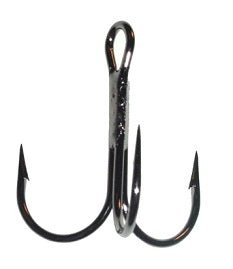 Daiichi Treble Hook Death Trap Round Bend Black Nickle #2 5ct - Sportsplace.store