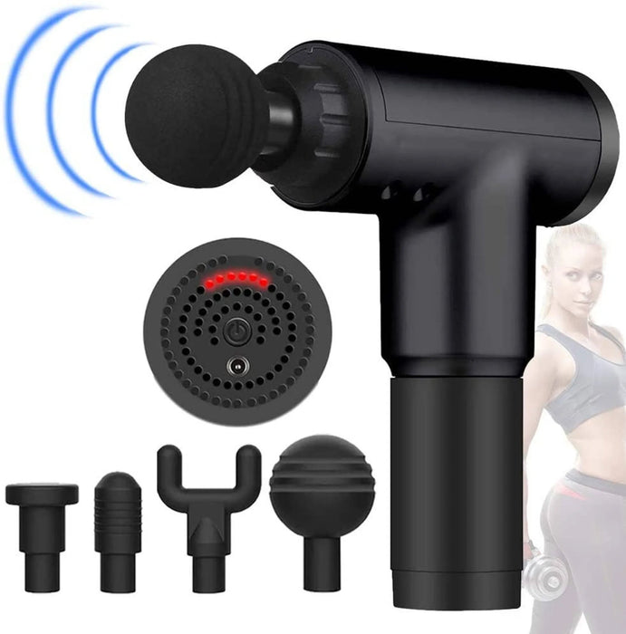 Deep Tissue Massager Gun with Changeable Heads - Sportsplace.store