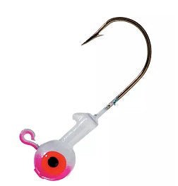 Eagle Claw Jig Head 3/8 10ct Pink/Pearl - Sportsplace.store