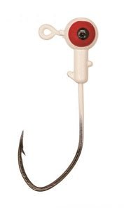 Eagle Claw Pro-V Ball Jig Head 1/8 10ct White - Sportsplace.store
