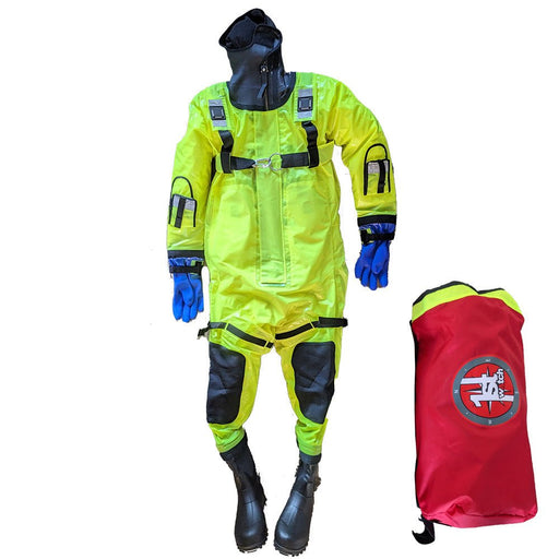 First Watch RS - 1005 Ice Rescue Suit - Hi - Vis Yellow - S/M (Built to Fit 4’6” - 5’8”) - Sportsplace.store