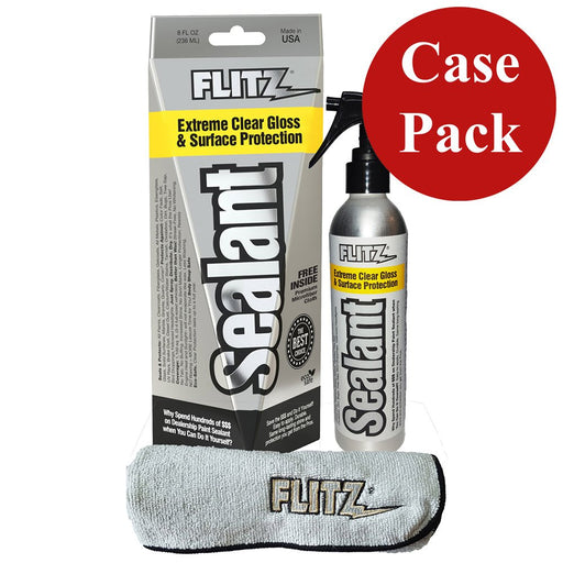 Flitz Ceramic Sealant Spray Bottle w/Microfiber Polishing Cloth - 236ml/8oz *Case of 6* - Sportsplace.store