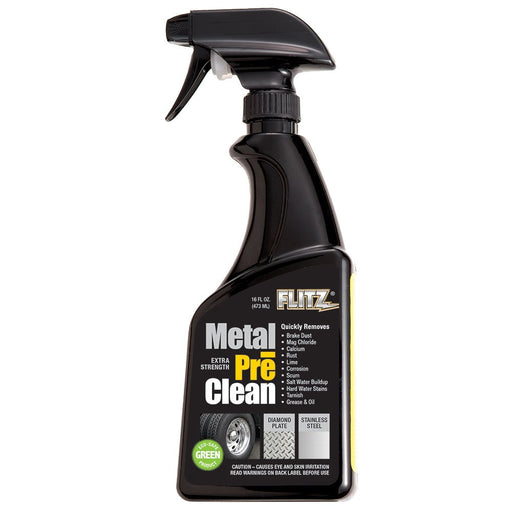 Flitz Metal Pre-Clean - All Metals Icluding Stainless Steel - 16oz Spray Bottle - Sportsplace.store